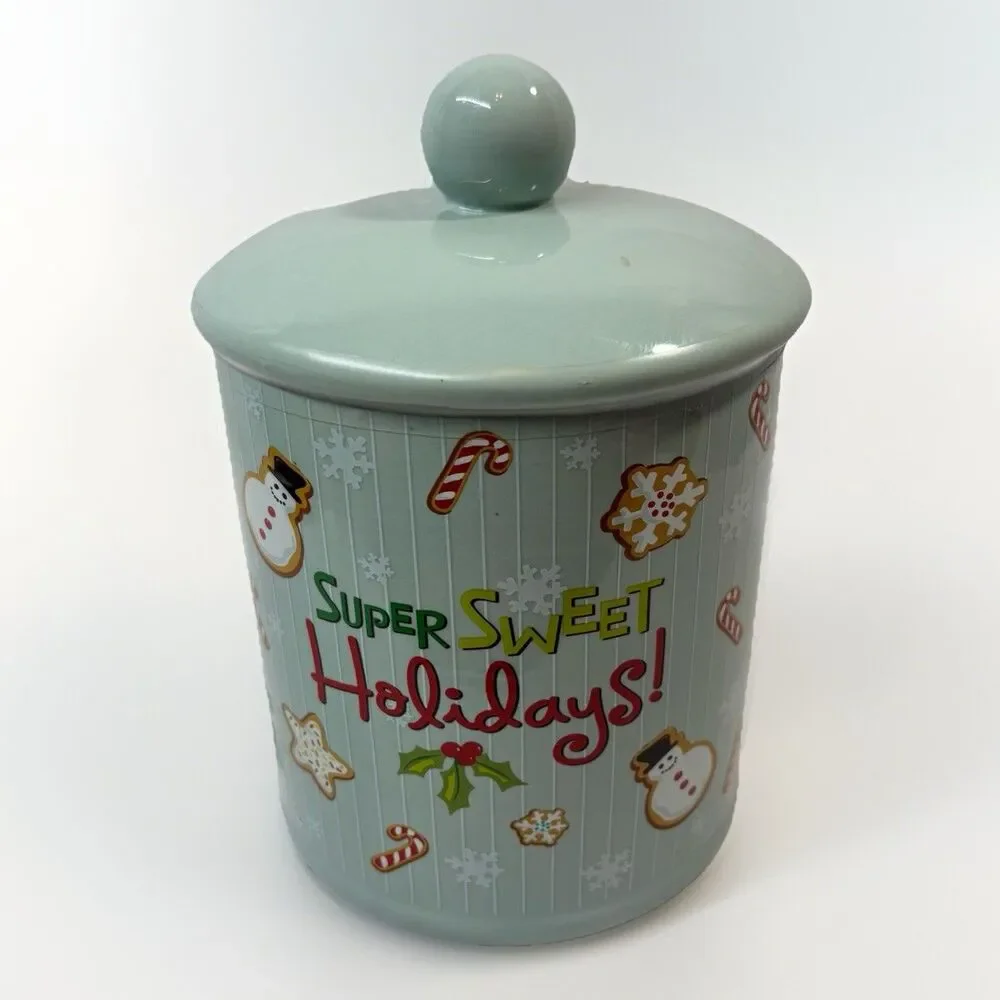 Scooby Doo Super Sweet Holidays Gingerbread  Candy Cane Christmas 11” Cookie Jar